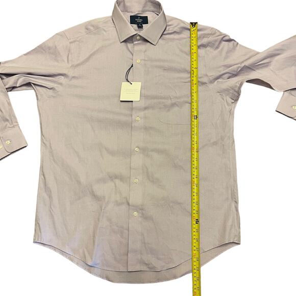 Buttoned Down Cotton Lavender Collared Shirt Size 34 16 - Picture 6 of 6